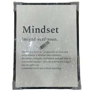 Black Framed “ Mindset”Wall Art Canvas